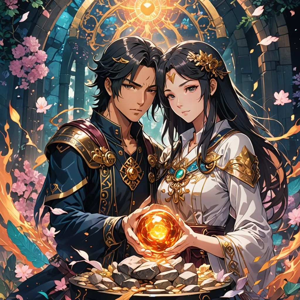 Sacred Stones: Divine Feminine and Masculine in Anime Style