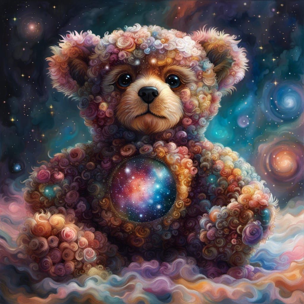 Galaxy teddy bear