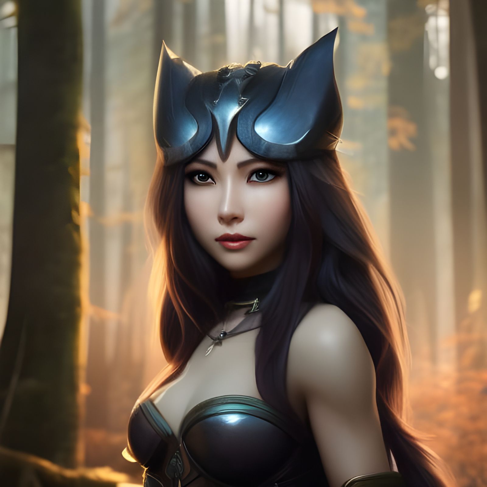 Werecat Portrait in Hyperdetailed Concept Art Style