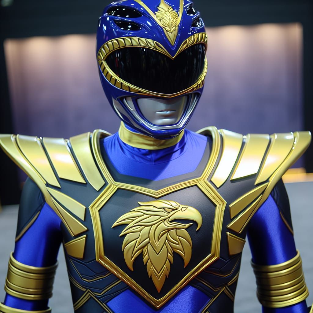 Indigo gold Raven power ranger costume