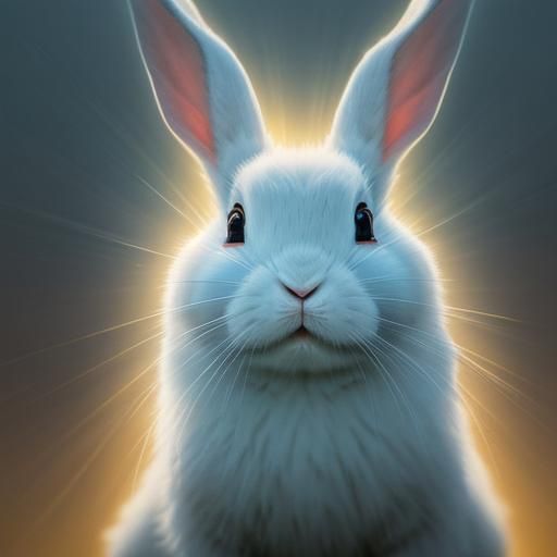 Glass Rabbit in Sunlight: Neo-Impressionist Photography