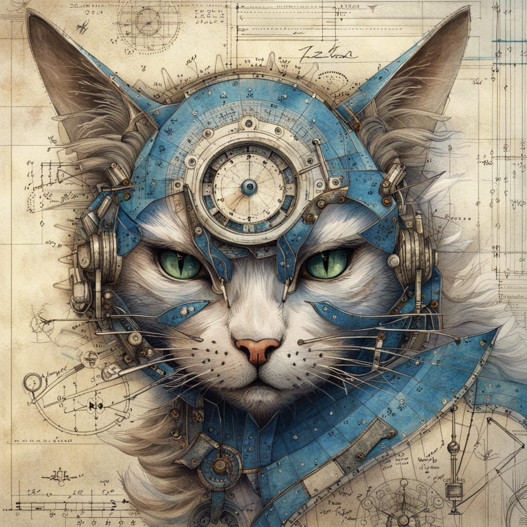 Steampunk Vietnamese Zodiac Cat