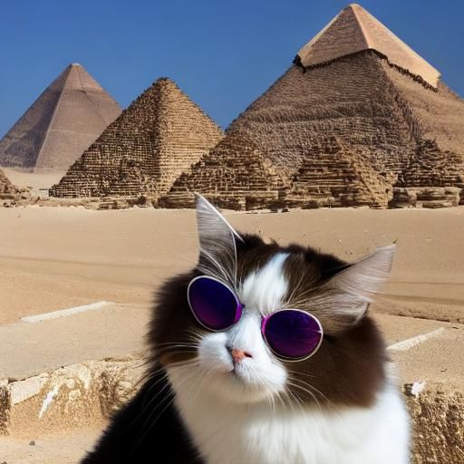 Ragdoll Cat Sightseeing in Egypt
