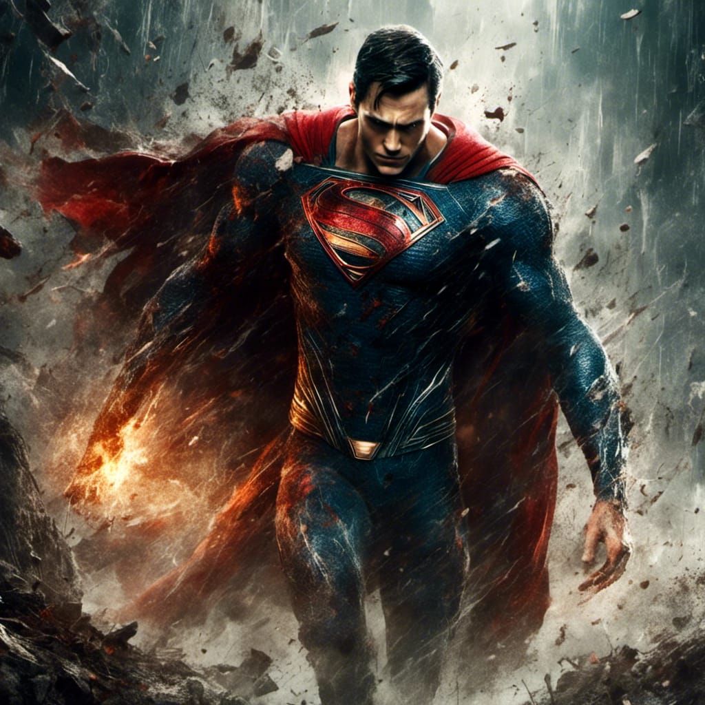 Macabre Manga Style Superman, Man of Steel