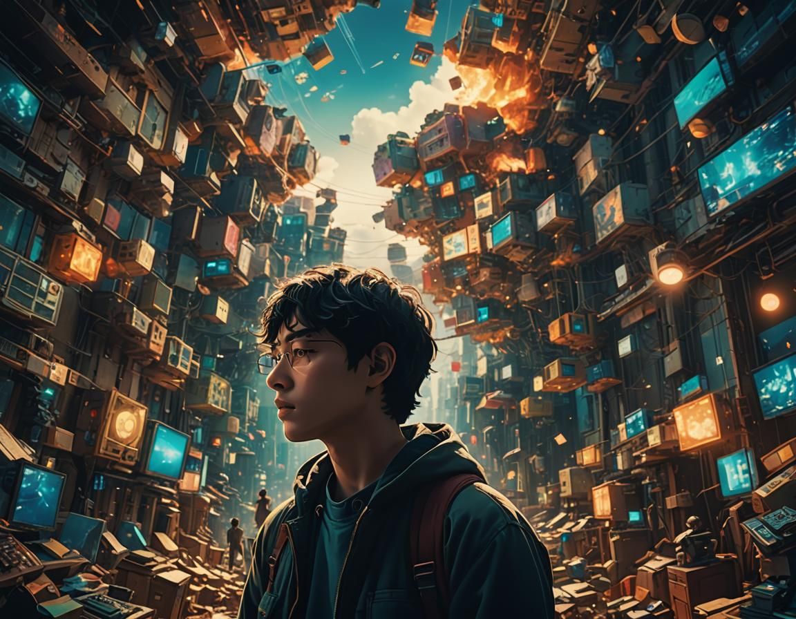 Autistic Observer of the World Mind: Cinematic Film Still