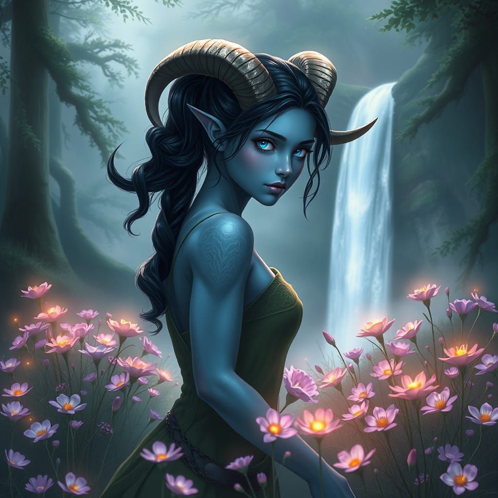 Ethereal Tielfing Ranger in Mystical Forest