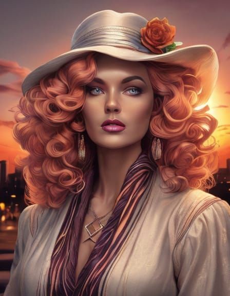 Neon Film Noir: Person at Crosswalk in Love