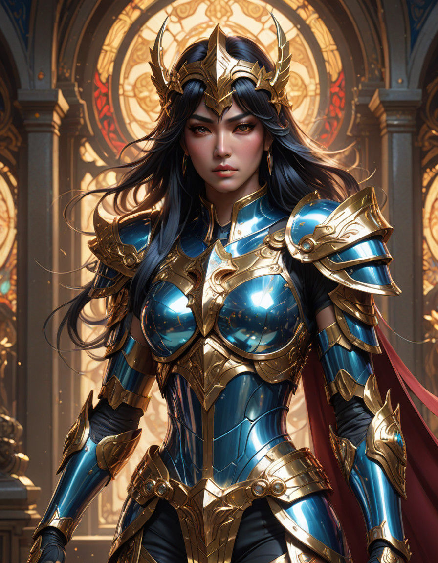 Cyberpunk Ladyboy Saint Seiya Concept Art