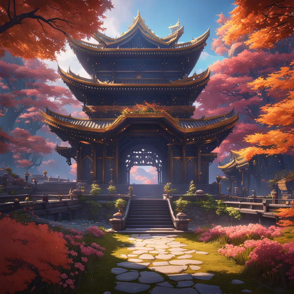 Genshin Impact OC: Detailed Matte Painting