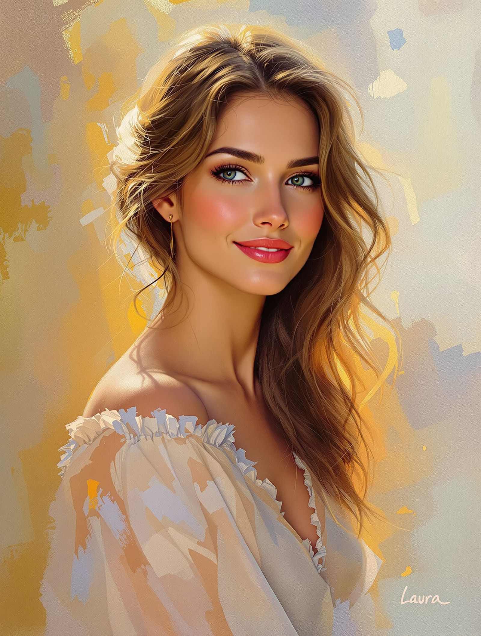 Elegant Portrait of Laura in Golden Hour Light