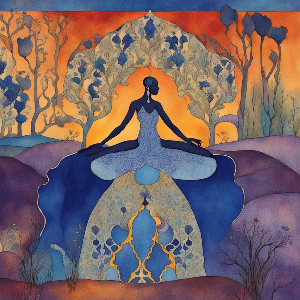 Historical Embroidery Book Cover in Watercolor Style