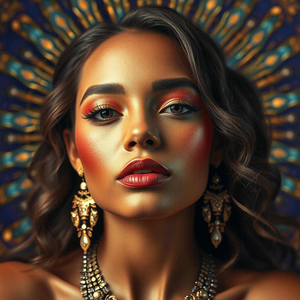Radiant Beauty: A Hyperrealistic Portrait