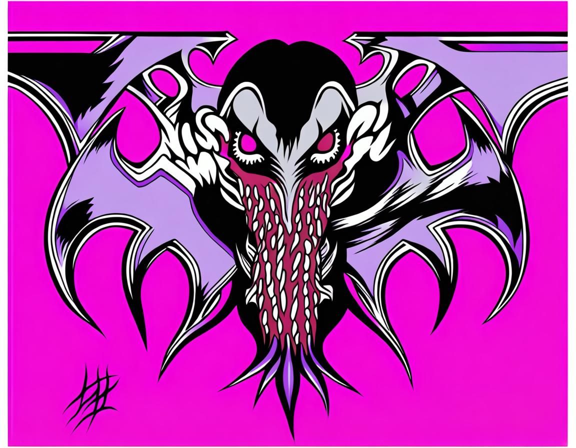 Eldritch Face Hugger Ghost in Junji Ito Style