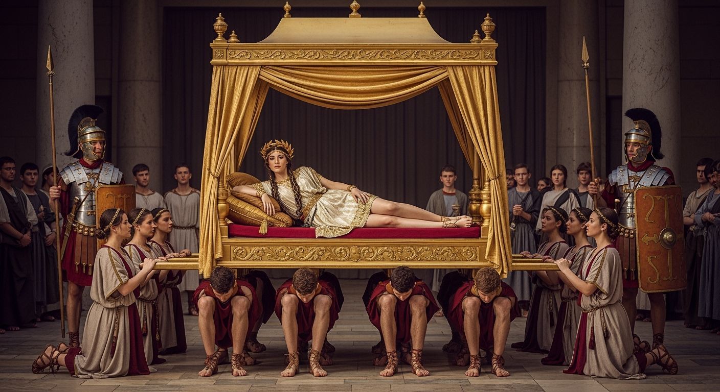 Empress Messalina on Golden Litter, Canon Lens