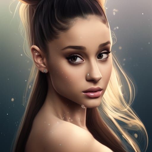 Ariana Grande Portrait in Digital Art Style