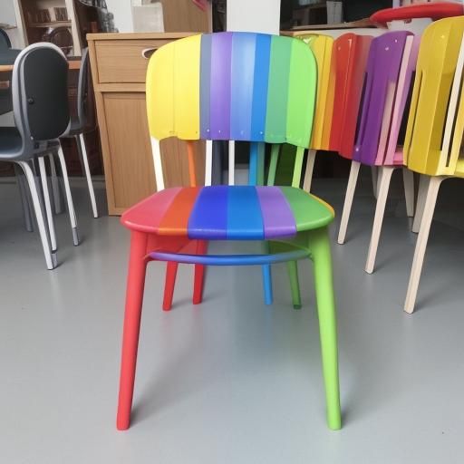 Colorful Rainbow Chairs