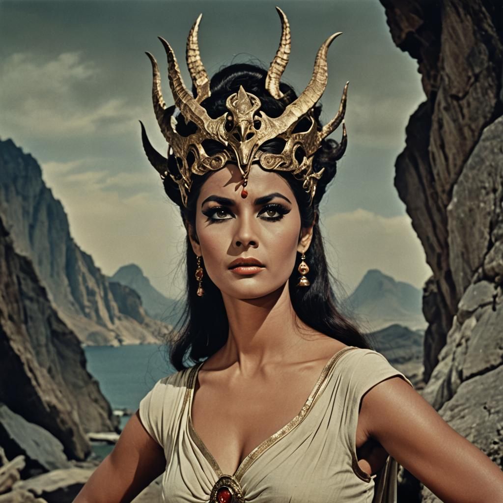 Surpanakha's Ferocious Demeanor in Ominous Light