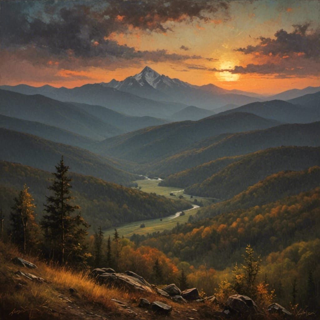 An Appalachian mountain-scape