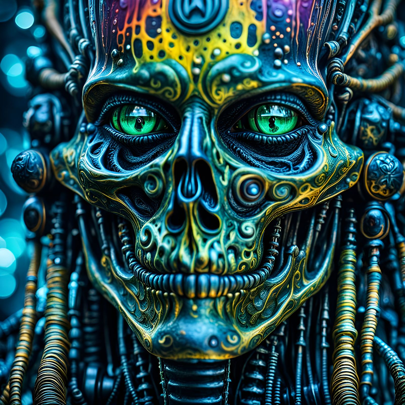 Psychedelic Soul Vapor in the Mind: Bioluminescent Art