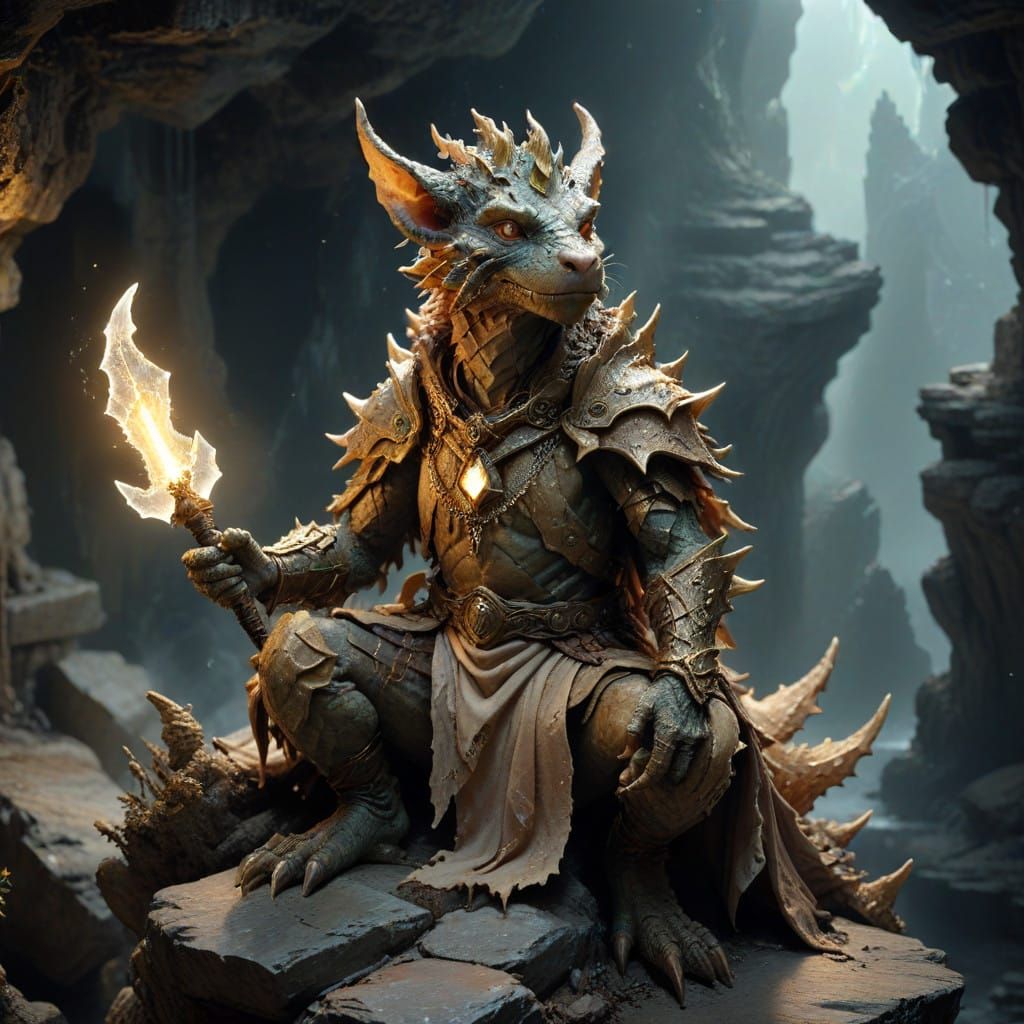 Majestic Kobold in a Forgotten Ruin