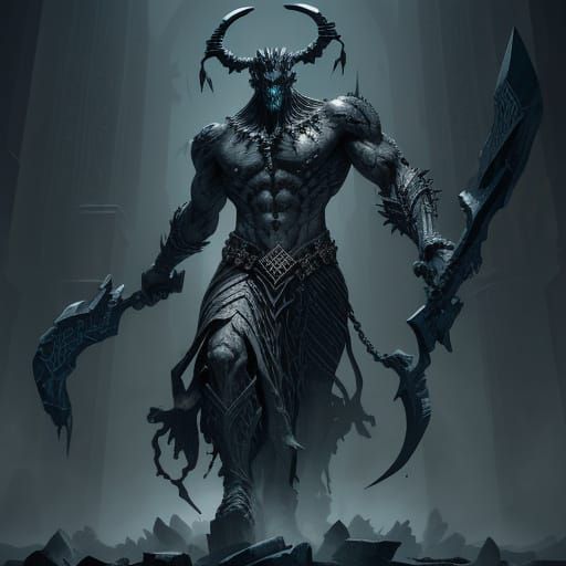 Towering Obsidian Colossus of Judgment