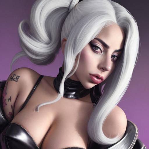 Striking Portrait of Lady Gaga