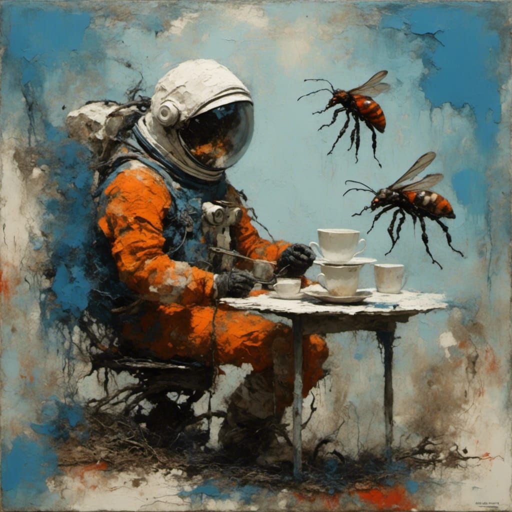 Astronaut's Tea Party with Alien Bugs: French Touch
