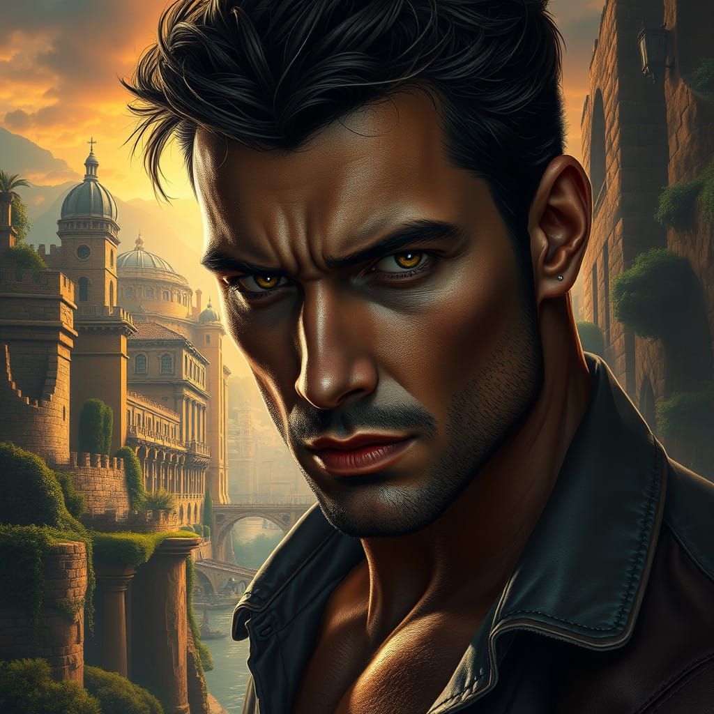 Italian God of Dreams in Ancient City