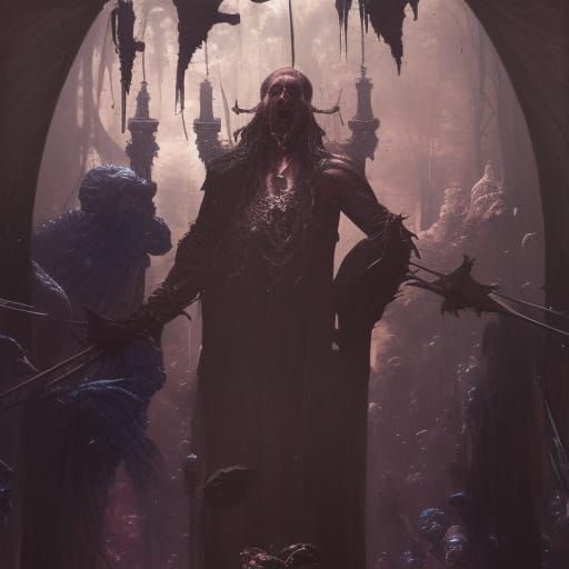 Melting Human: Dark Fantasy Concept Art