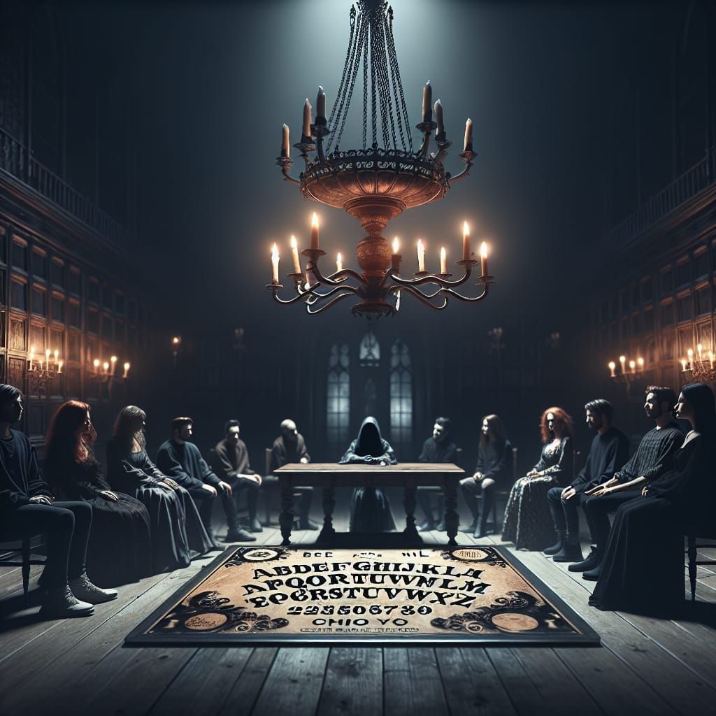 Medieval Ouija Board Game Night in High Definition