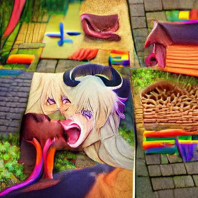 Gay Demon with Doormat Appetite: 3D Anime Illustration