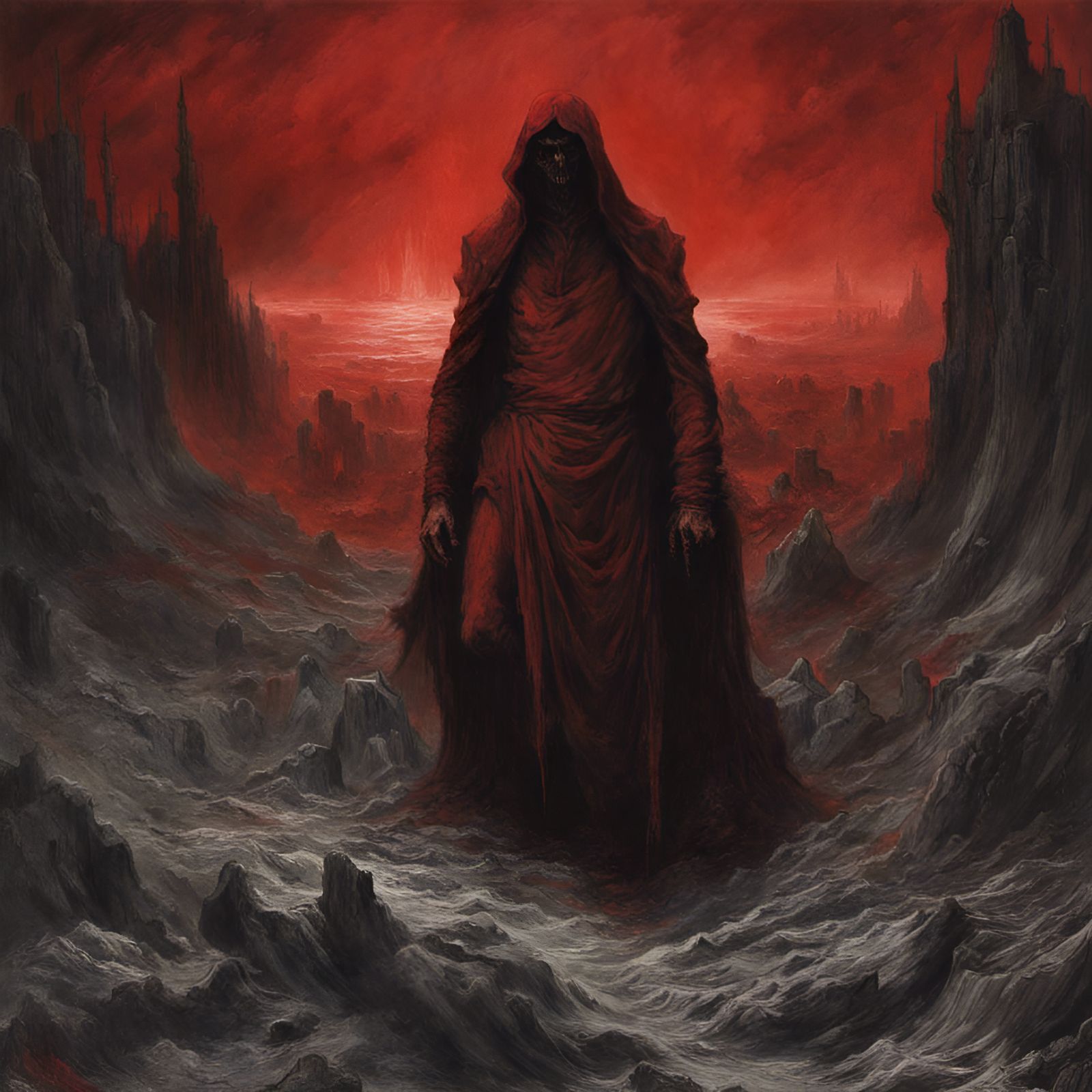 Purgatory Landscape in Black Metal Style