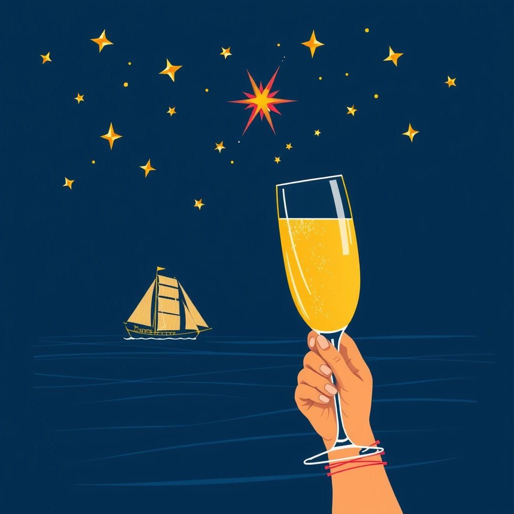 Vibrant Minimalist Canvas Art in Navy Blue and Gold