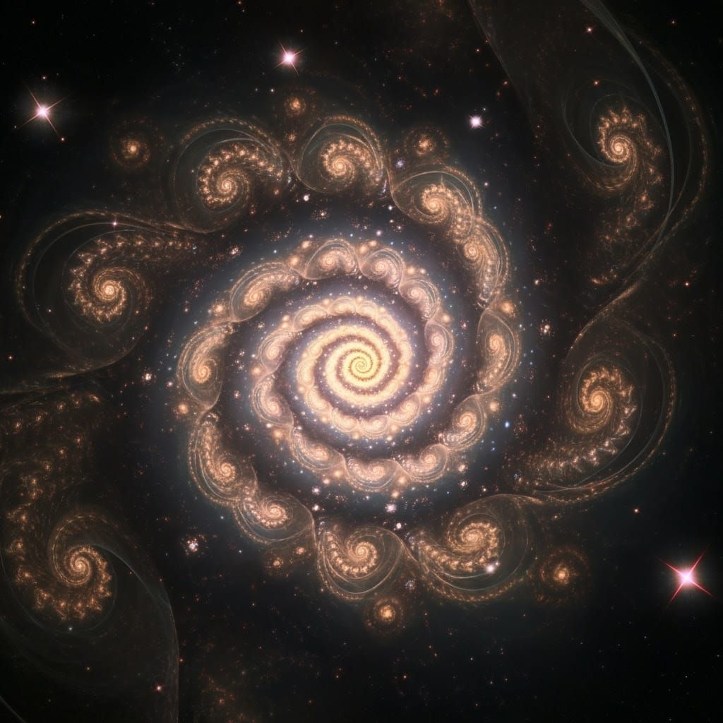 Cosmic Maelstrom: Stars and Plasma in Dystopian Futurism