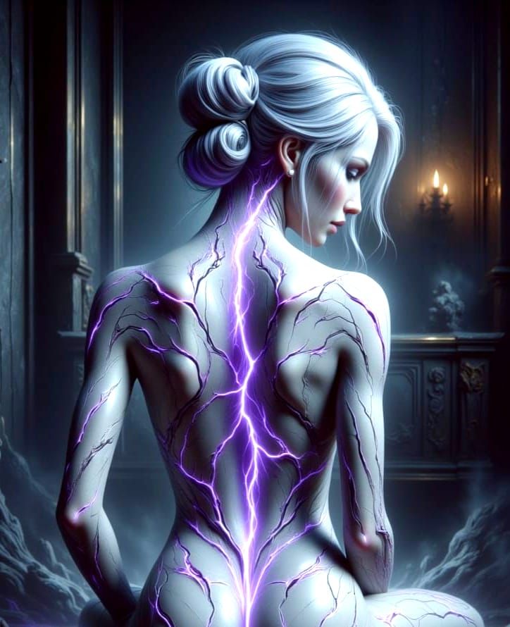 Pale Woman in Intimate Sorrow