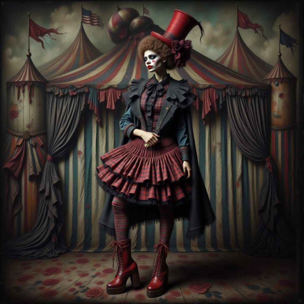 Sinister Circus of Shadows and Intensity