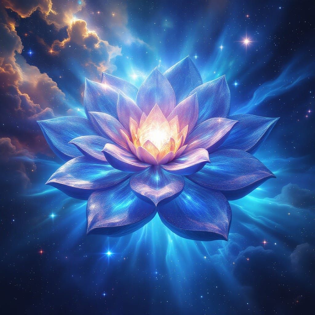 Surreal Astral Bloom Unfurls Cosmic Worlds