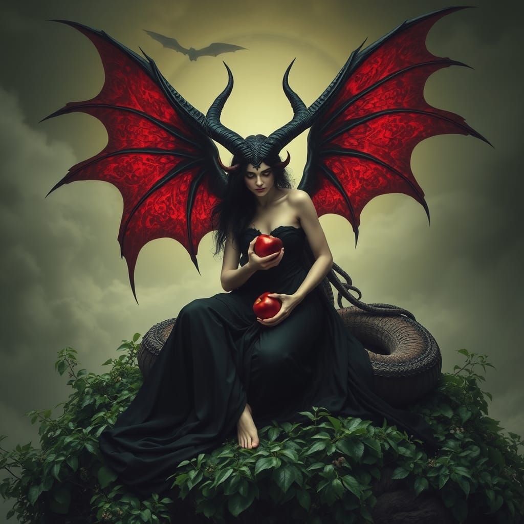 Lilith: Ravishing Demon in Dark Fantasy Art