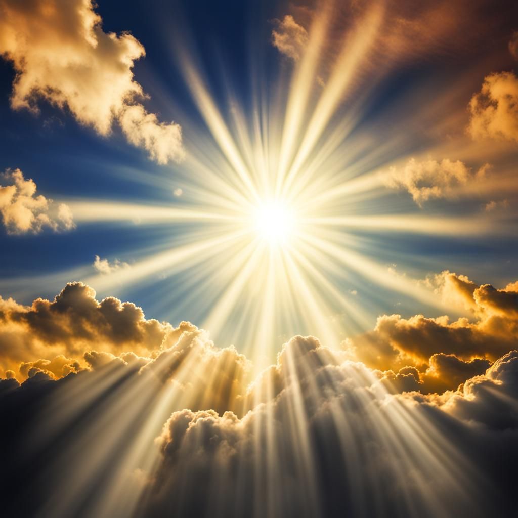 Diwali: Divine Sunshine Beams Through Clouds