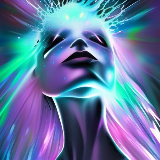 Hyperrealistic Electro Spinel in Splash Art Style