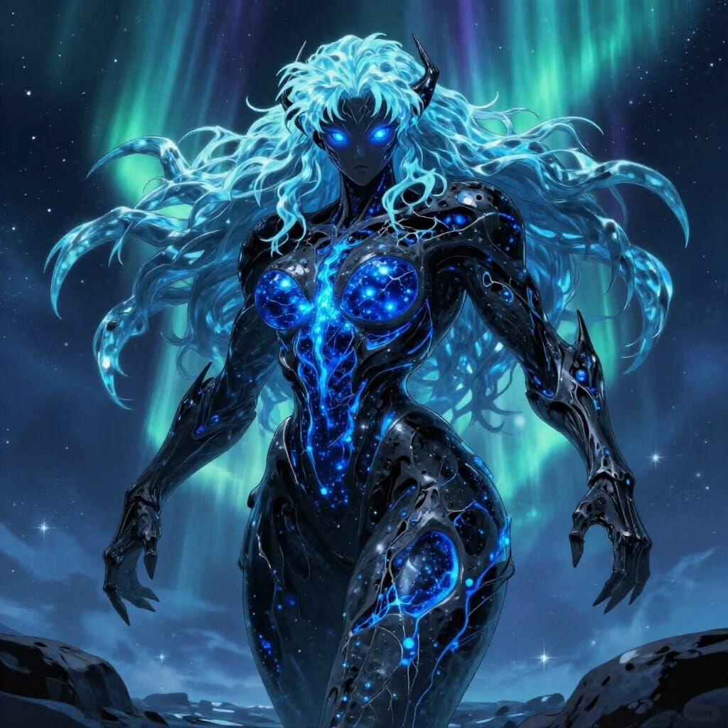 Cosmic Titanide of Neutron Ice and Blue Lava