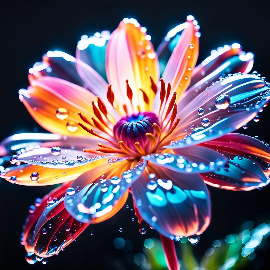 Neon flower