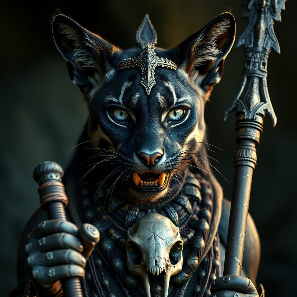 Regal Tabaxi in Cinematic Film Style
