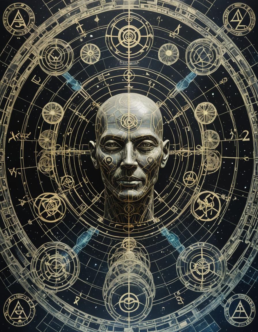 Double Exposure of Interstellar Society Symbols