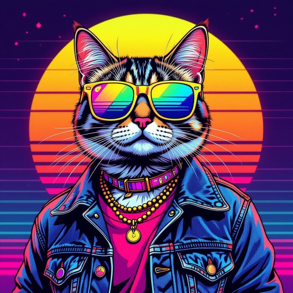 A cat from the late 80s
