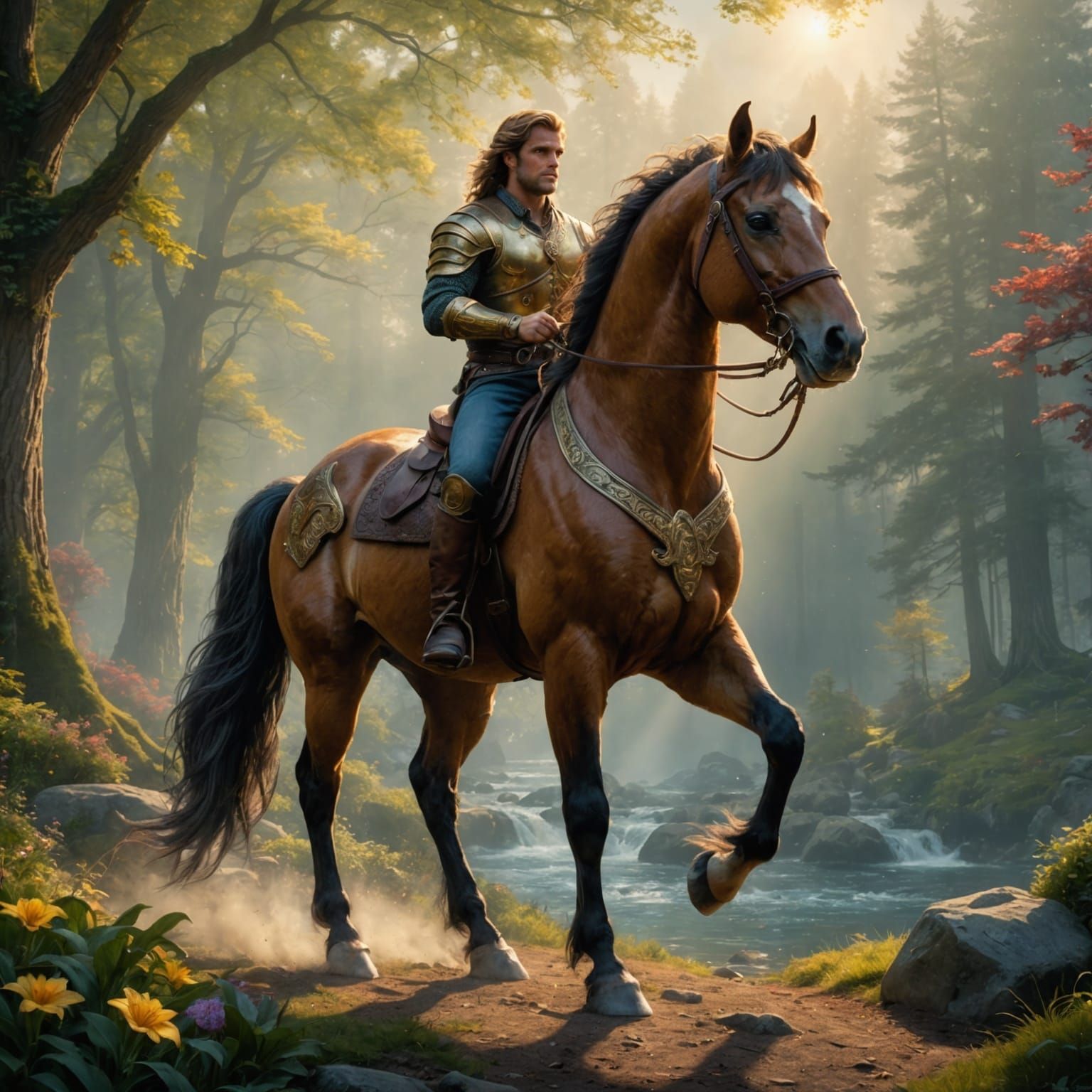 Hyperrealistic Centaur in Ethereal, Cinematic Style