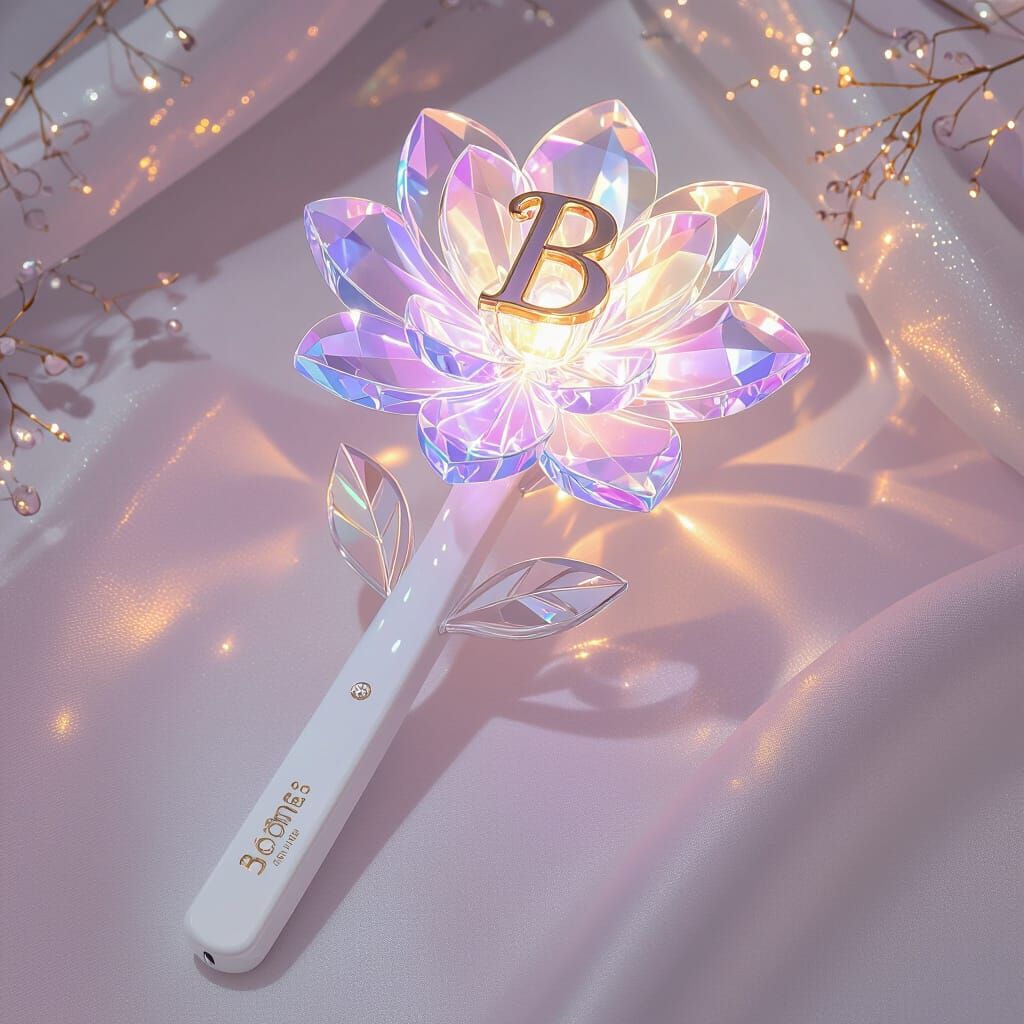 Kpop Lightstick: Crystal Bloom Design Concept