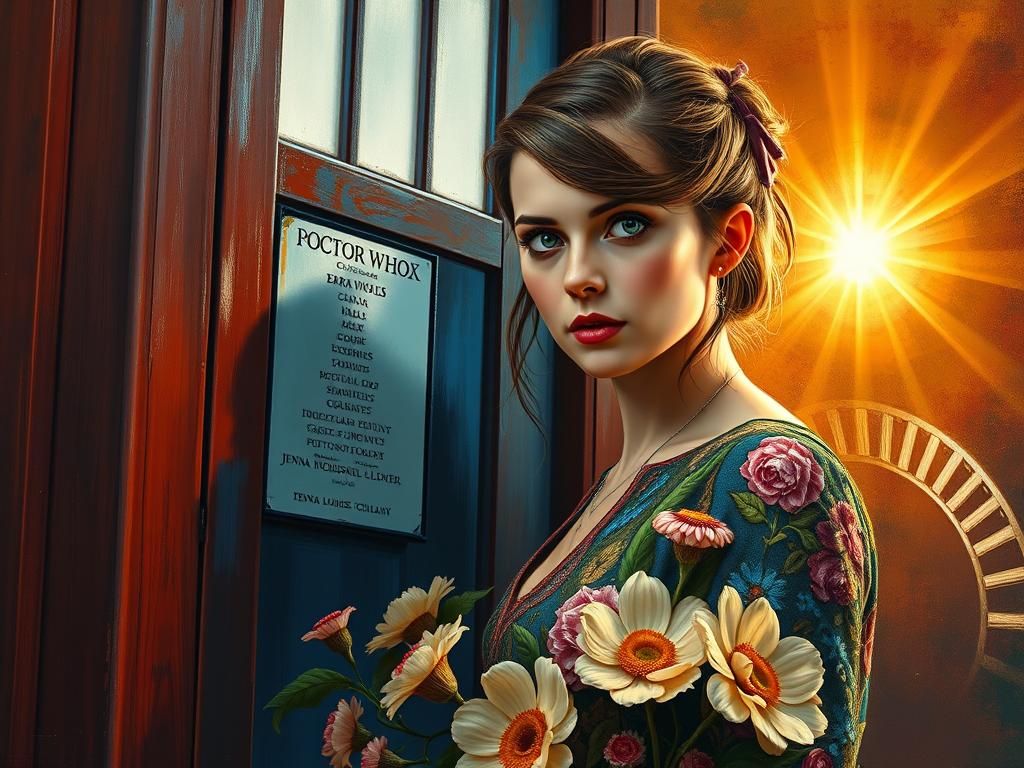 (JENNA-LOUISE COLEMAN AS CLARA OSWIN OSWALD DOCTOR WHO COMPA...