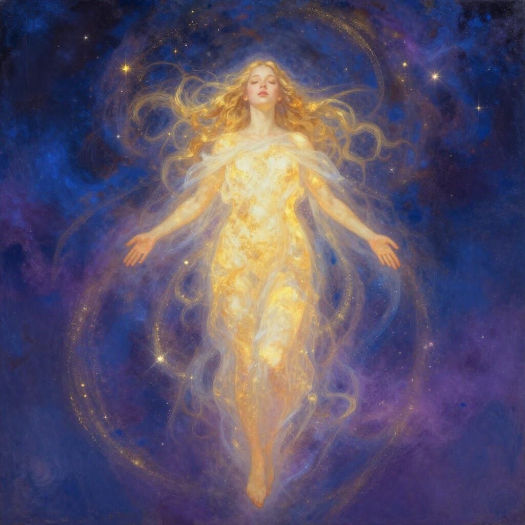 Soul Ascending To Heaven Digital Painting