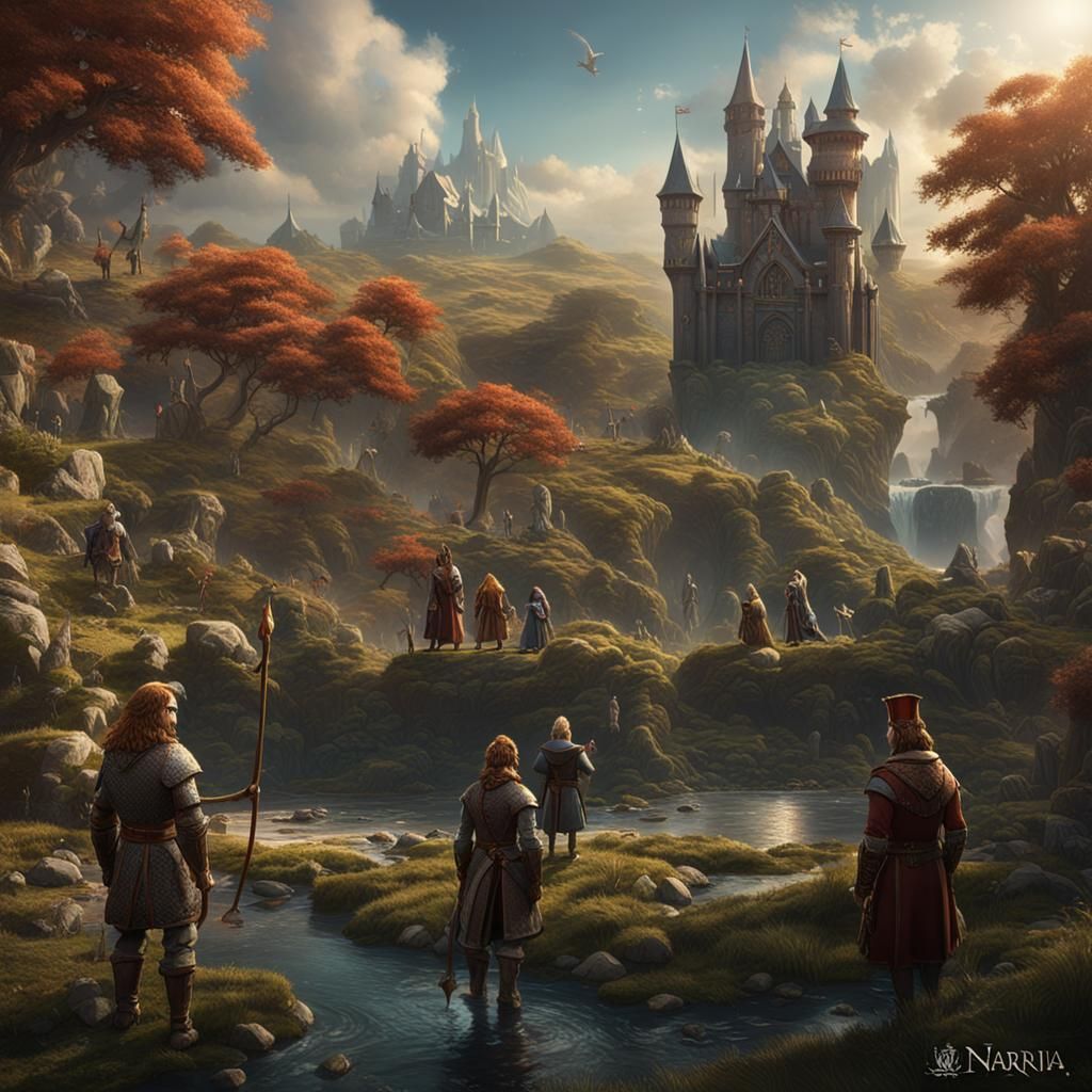 Chronicles of Narnia Characters in Detailed Matte Painting